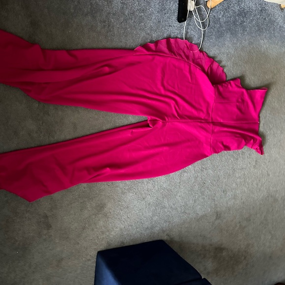 Pink Jumpsuit XL with ruffles - Picture 2 of 4